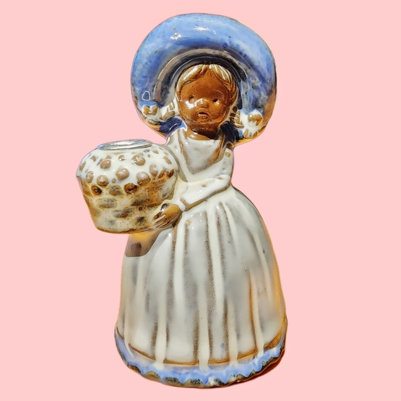 Vintage German Mini Little Girl Candle Stick Holder NWOT - Picture 1 of 4